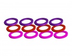 Magura MT5/MT7/MT zestaw zaślepek do zacisku 12 szt purple/red/neon pink